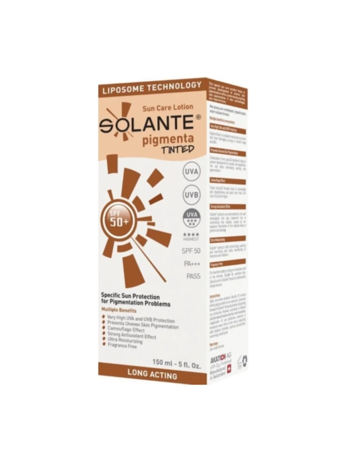 Solante Pigmenta Sun Care Lotion Tinted SPF50+ 150 ml