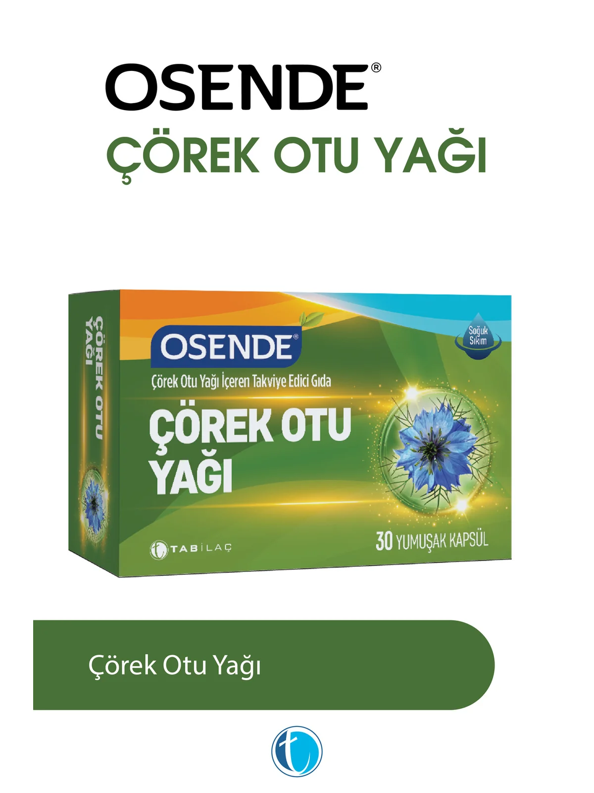 Osende Çörekotu Yağı 900 mg 30 Kapsül