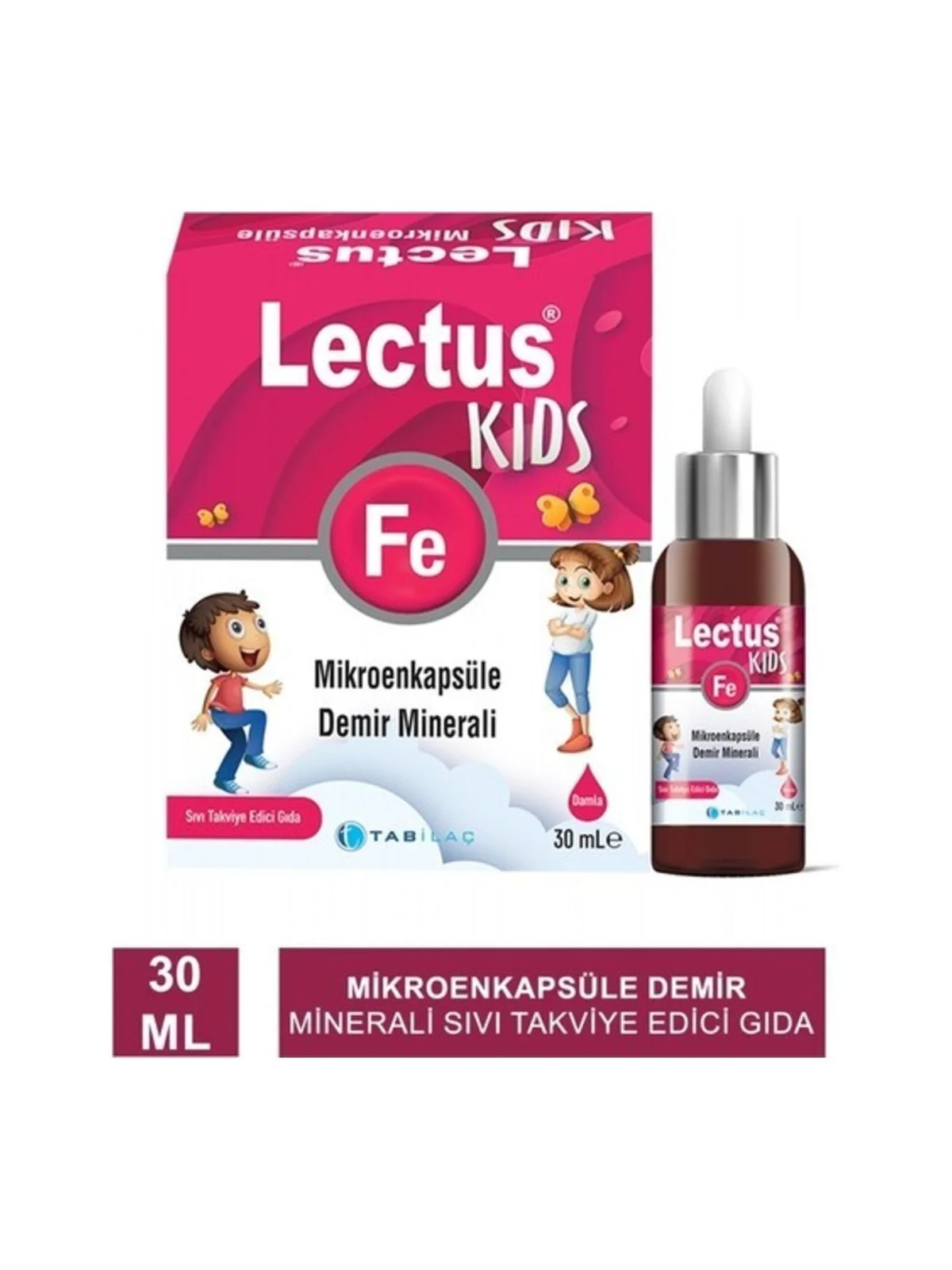 Lectus Kids Mikroenkapsule Demir 30 ml