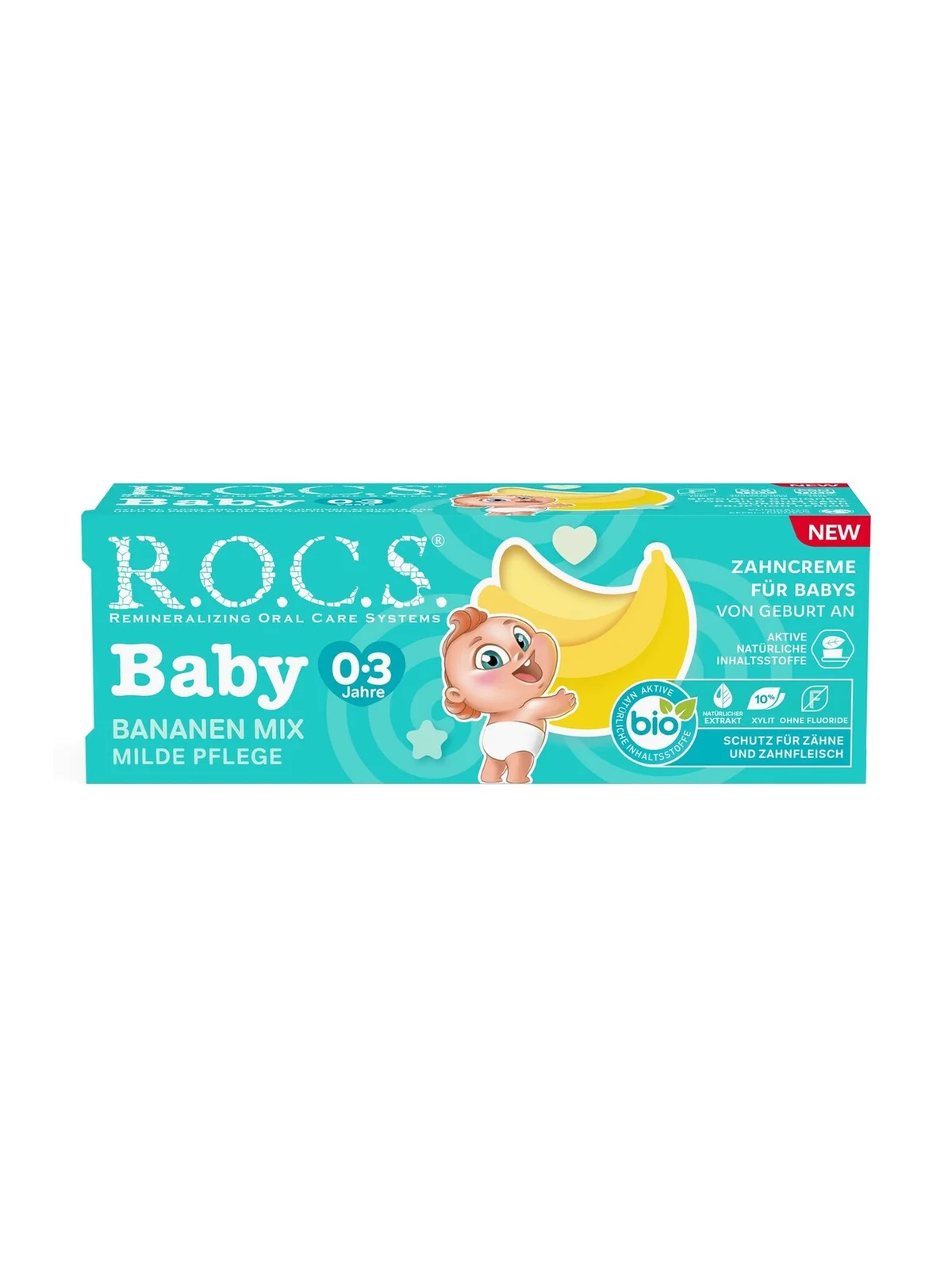 Rocs Baby 0-3 Yaş Muz Püresi Tadında Bebek Diş Macunu 45 gr