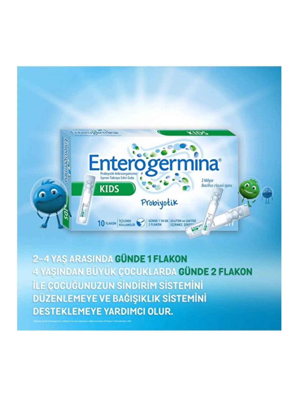Enterogermina 2-10 Yaş 5 ml × 10 Flakon