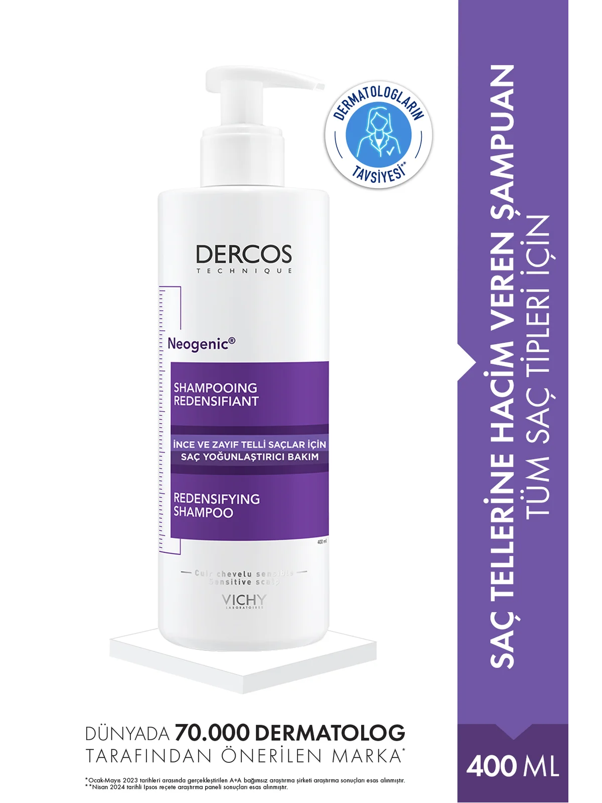 Vichy Dercos Neogenic Şampuan 400 ml