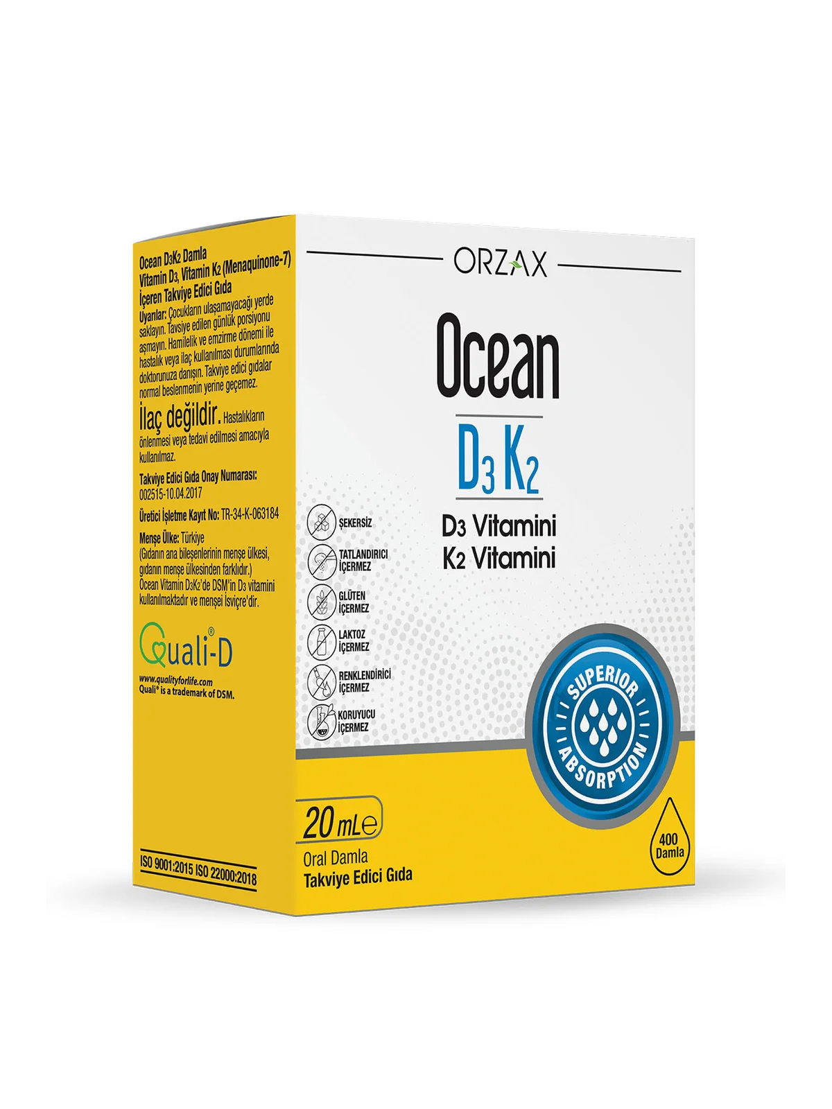 Ocean D3K2 Damla 20 ml