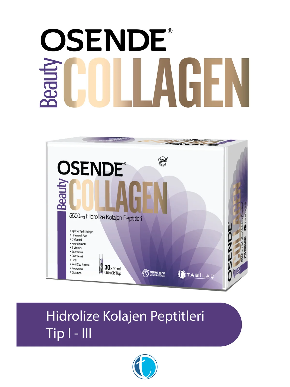 Osende Beauty Collagen 40 ml x 30 Günlük Tüp