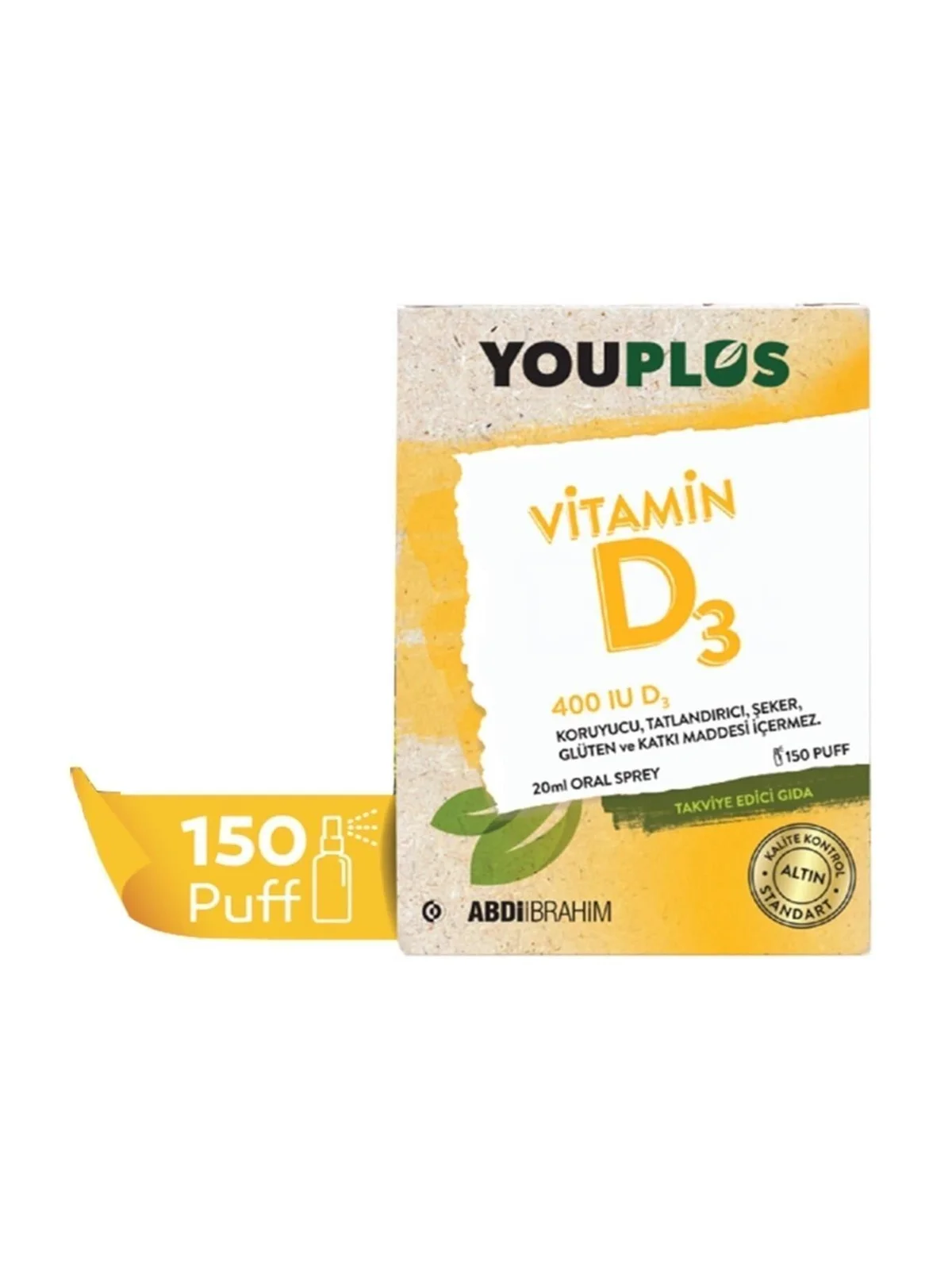 Youplus Vitamin D3 400IU Oral Sprey 20 ml