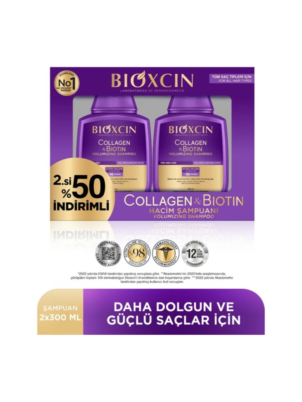 Bioxcin Collagen & Biotin Hacim Şampuanı 300 ml - 3 Al 2 Öde