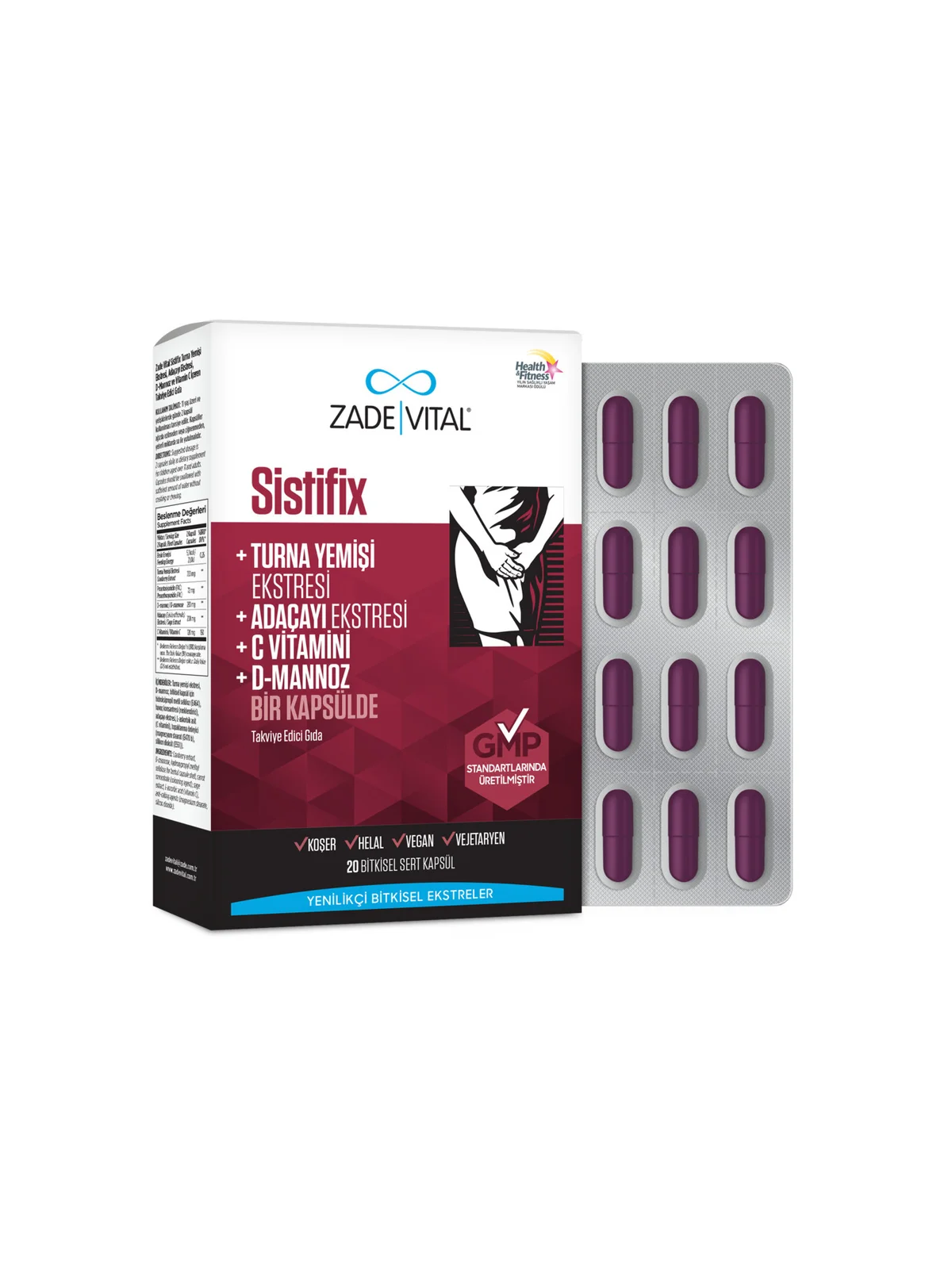 Zade Vital Sistifix 20 Kapsül Blister