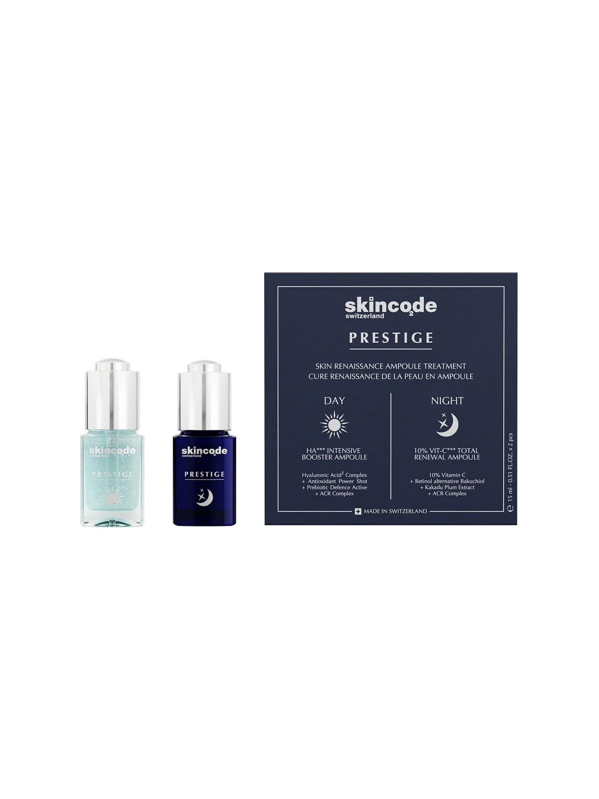 Skincode Prestige Gece ve Gündüz Bakım Ampul Seti