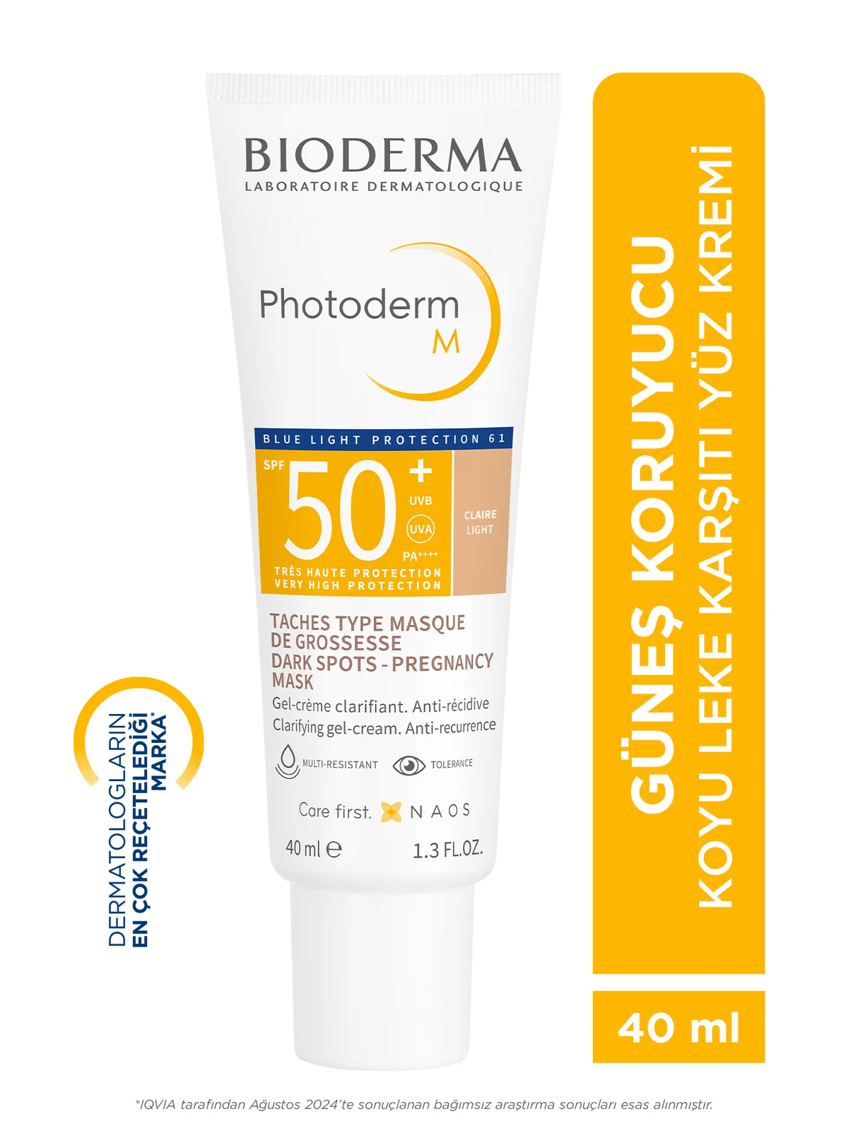 Bioderma Photoderm M Light Lekeli Ciltler İçin SPF50+ 40 ml