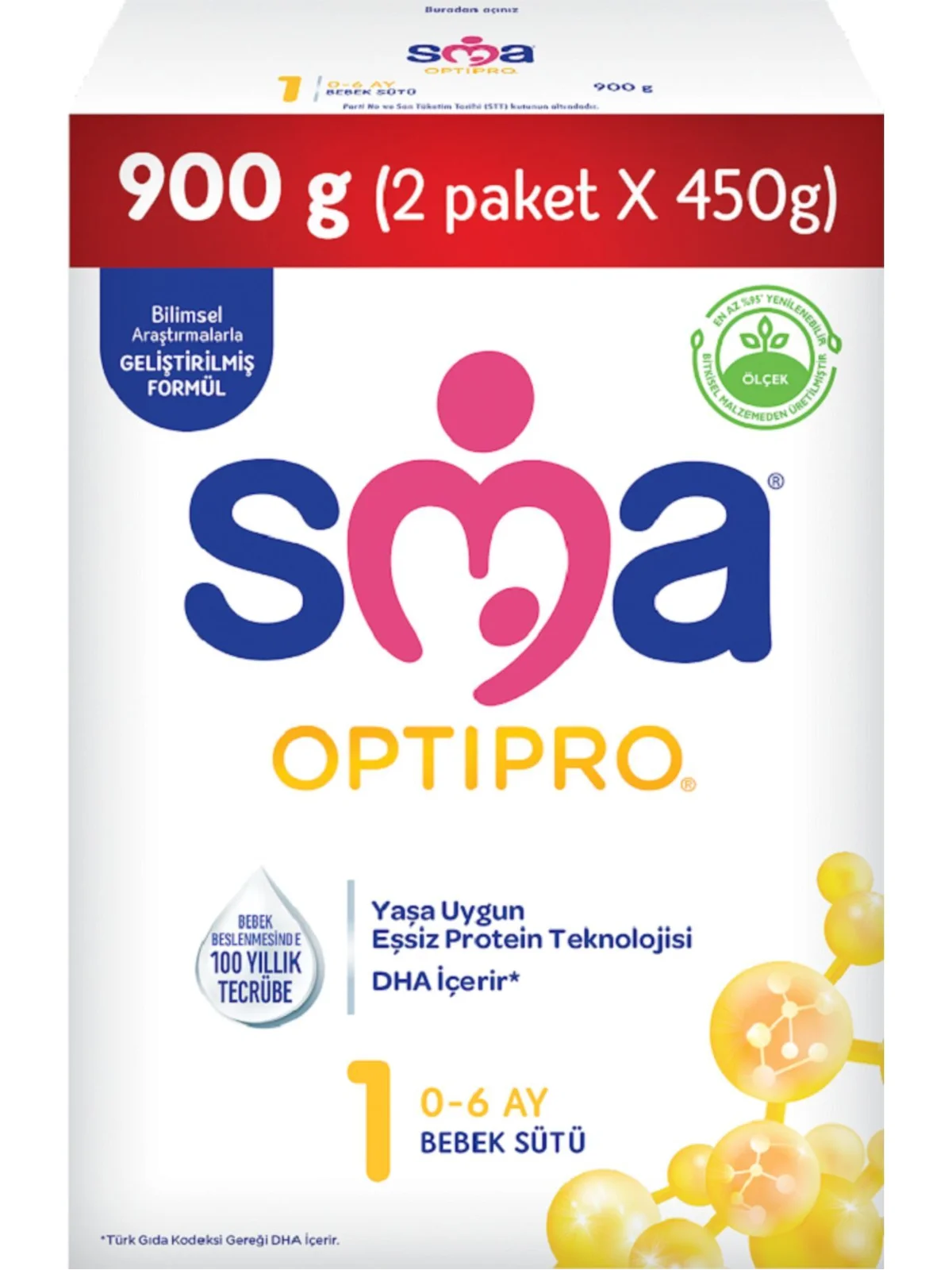 SMA Optipro 1 Devam Sütü 450 gr 2li