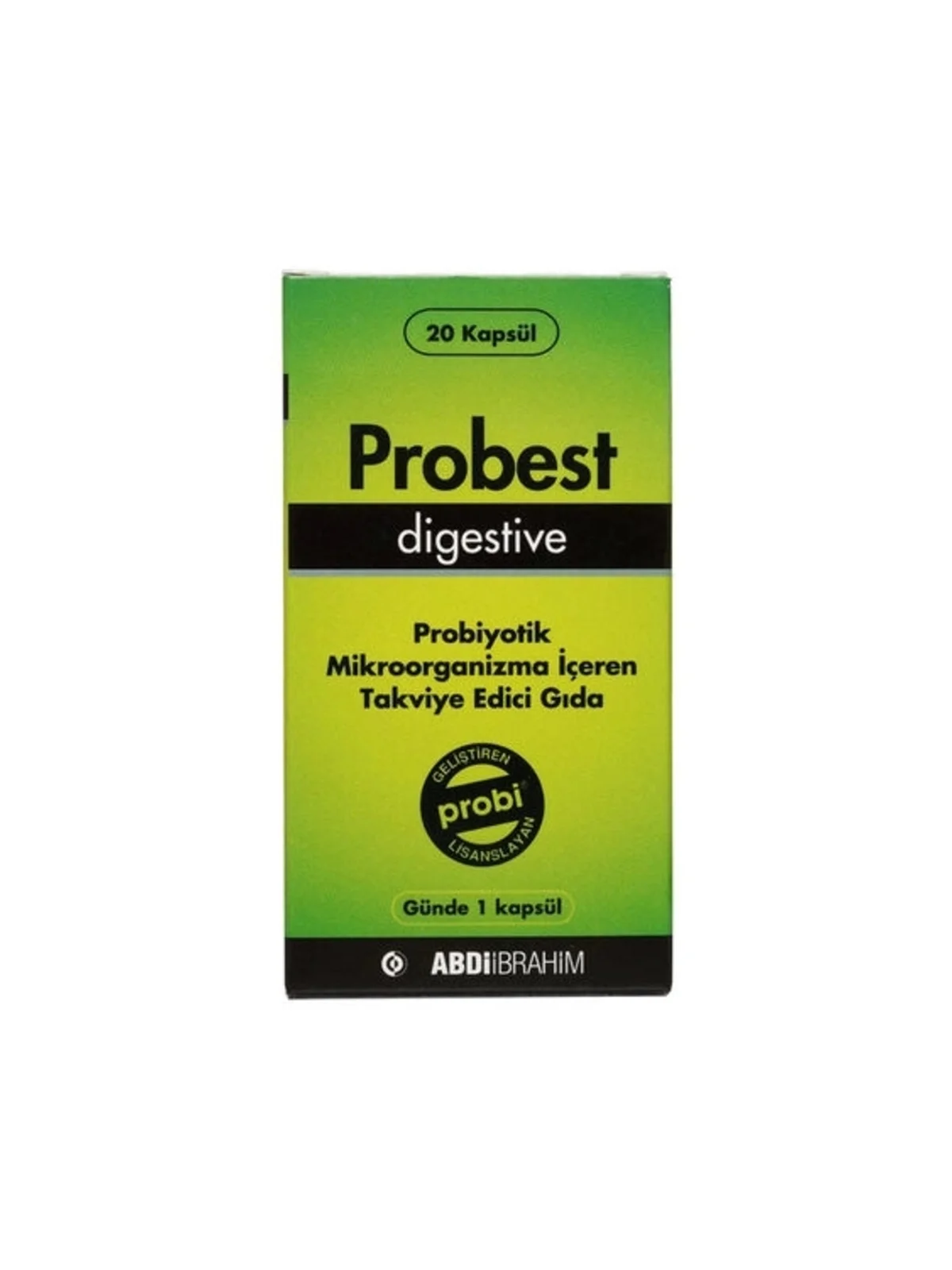 Probest Digestive Probiyotik Mikroorganizma İçeren 20 Kapsül