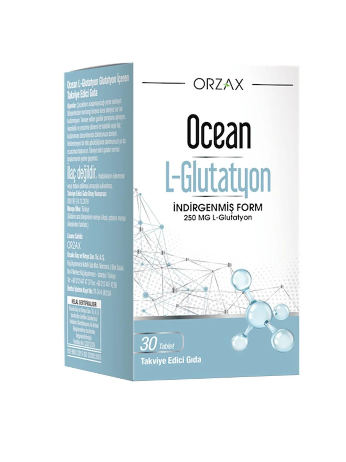 Ocean L-Glutatyon 250 mg 30 Tablet