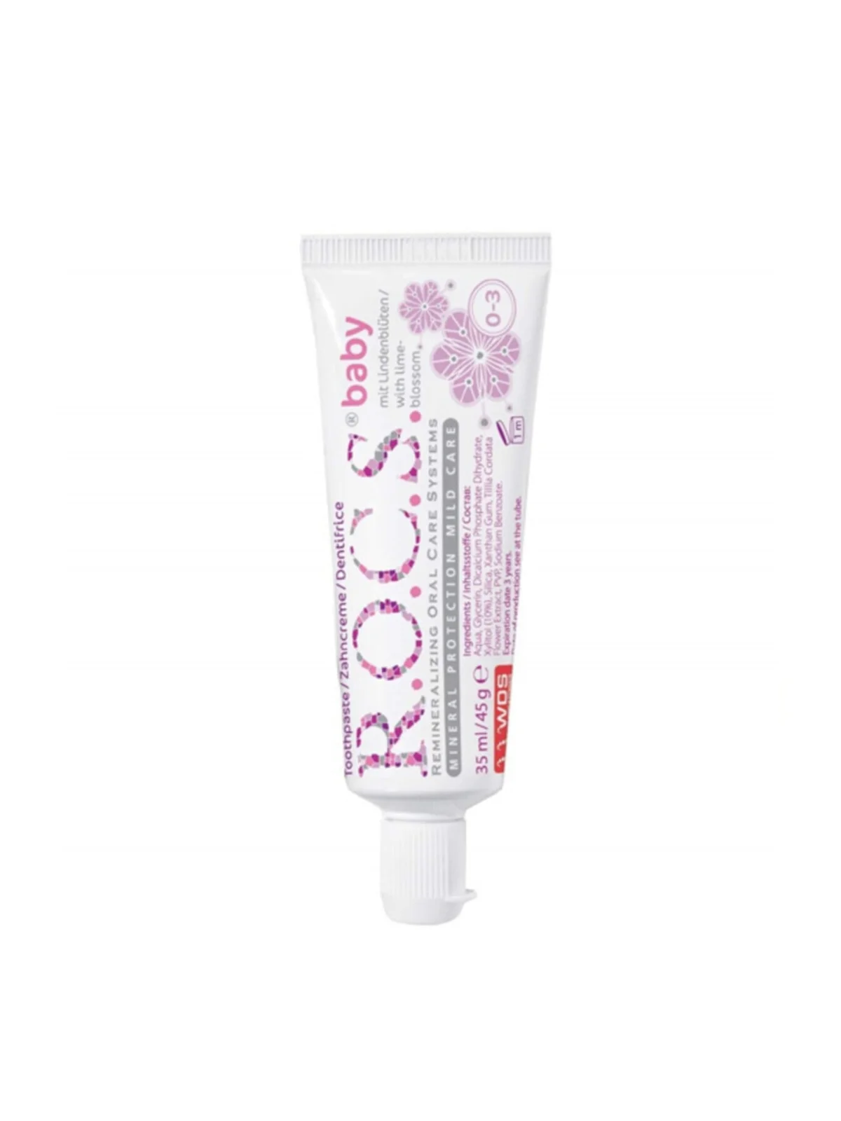 Rocs Baby Ihlamur Özlü Yutulabilir Diş Macunu 0-3 Yaş 35 ml