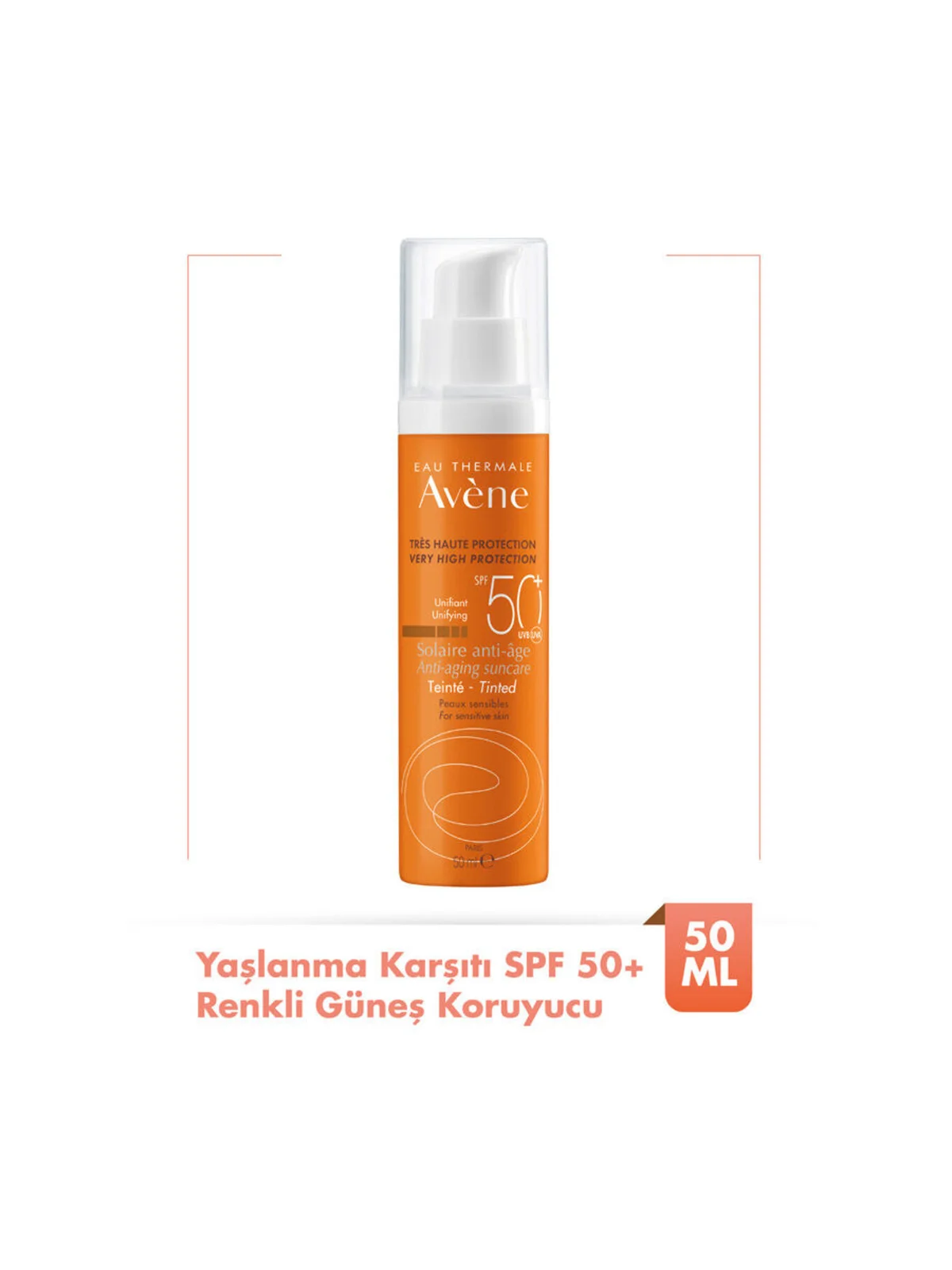 Avene Eau Thermale Solaire Yaşlanma Karşıtı Teinte SPF50+ 50 ml
