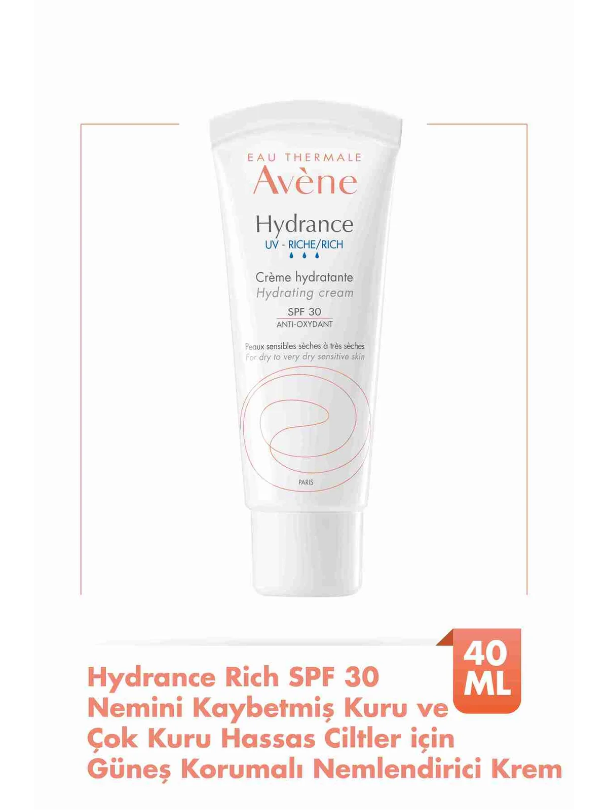 Avène Eau Thermale Hydrance UV Riche Creme SPF30 40 ml