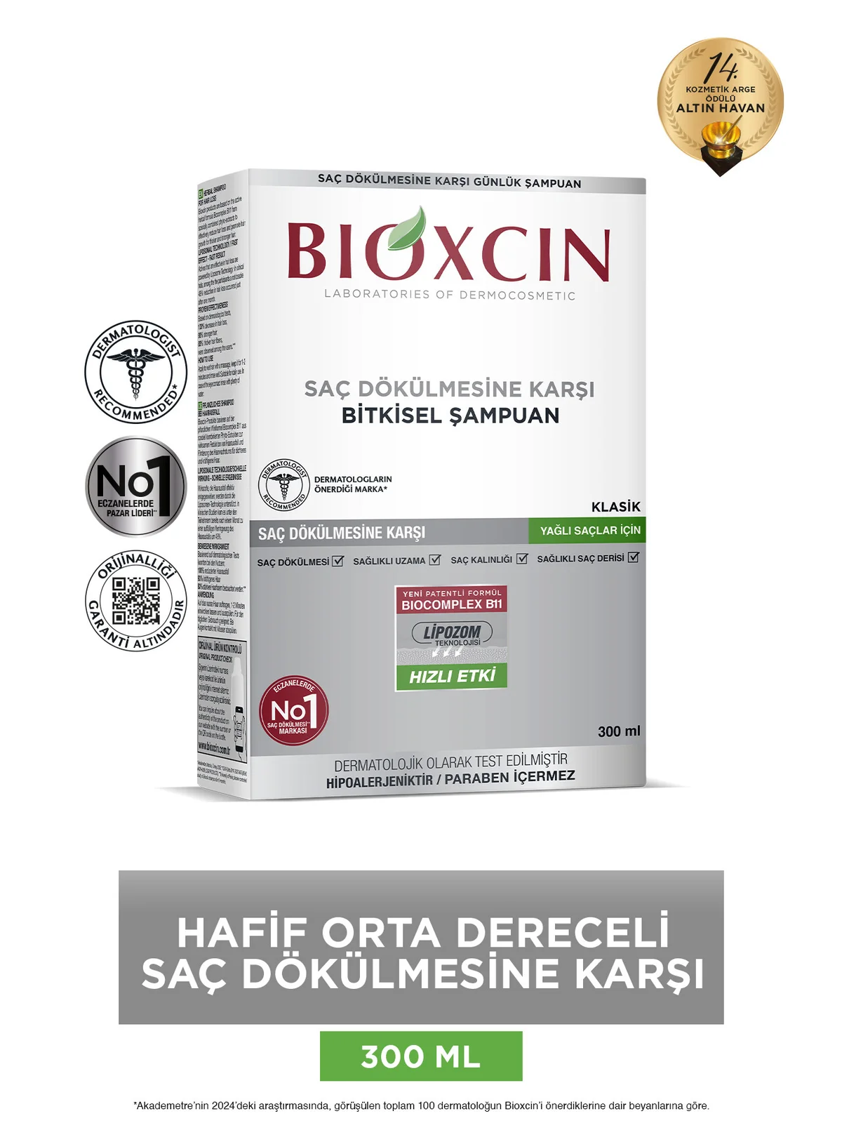 Bioxcin Genesis Şampuan Yağlı Saçlar 300 ml