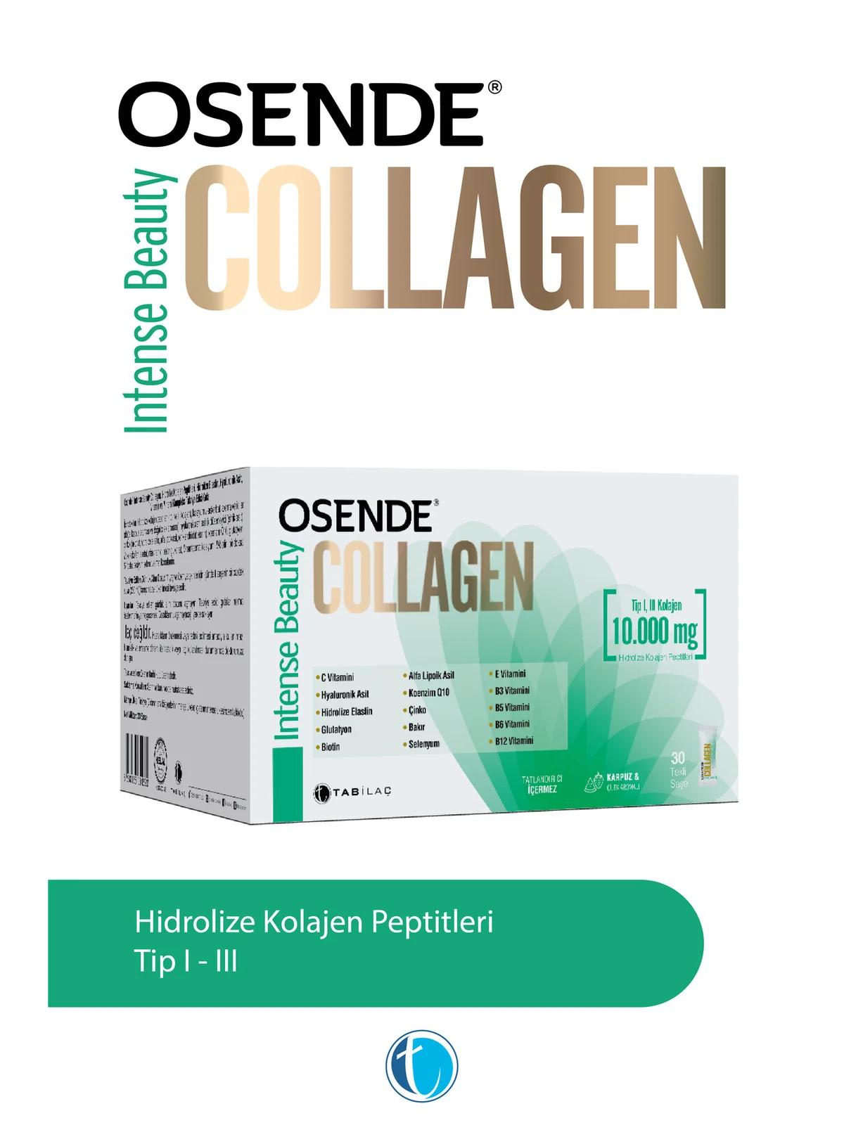 Osende Intense Beauty 10000 mg 30 Saşe