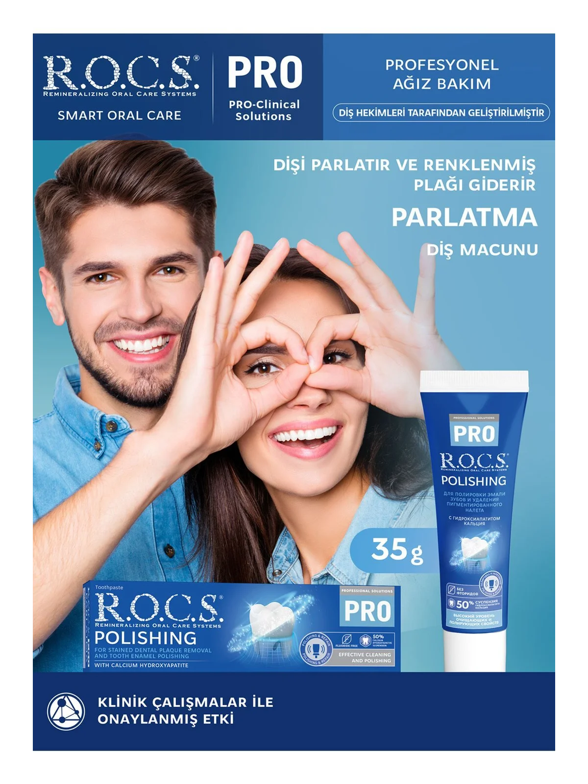 Rocs Pro Parlatma Diş Macunu 30 ml