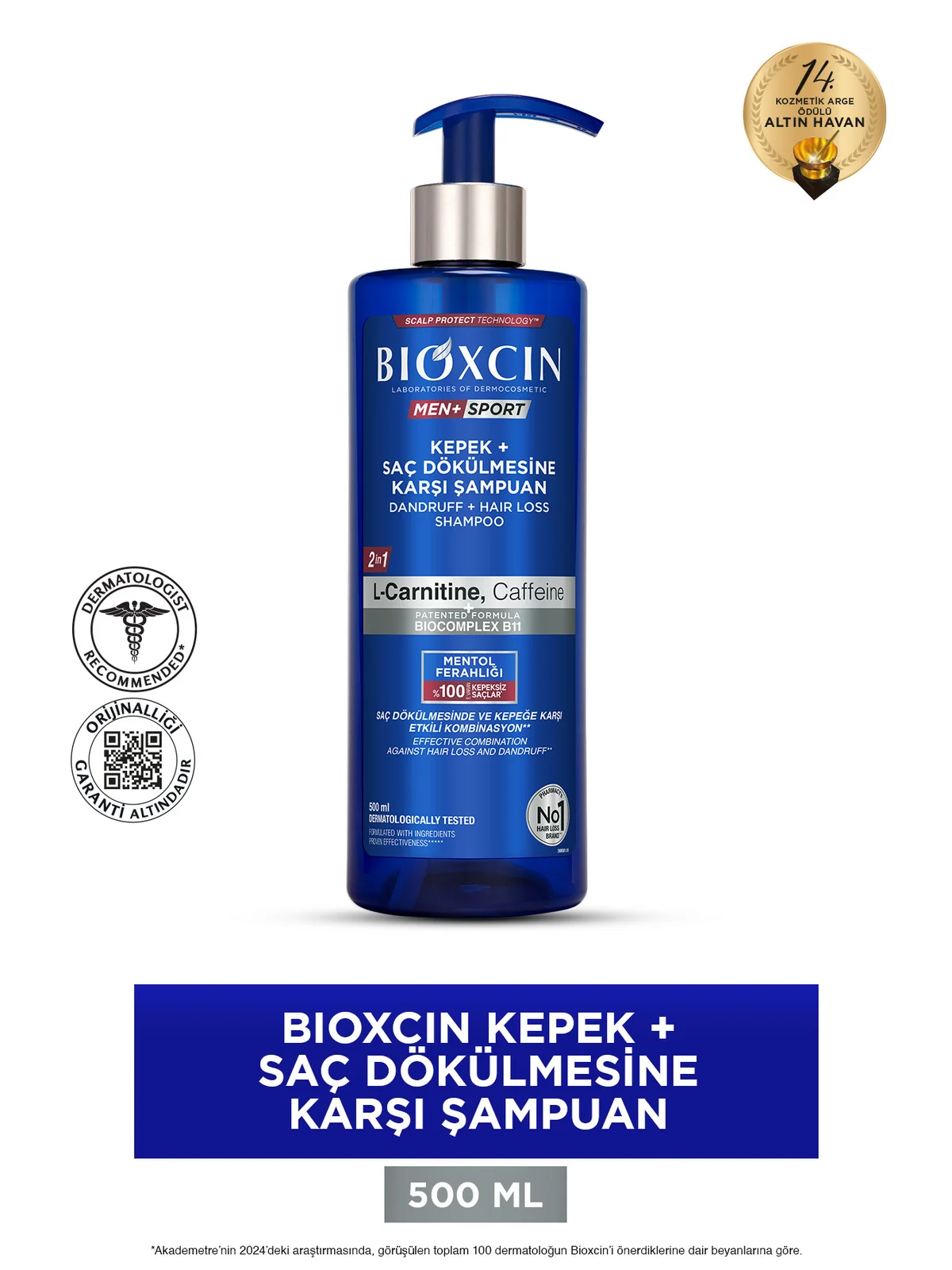 Bioxcin Kepek ve Saç Dökülmesi İçin Şampuan 500 ml