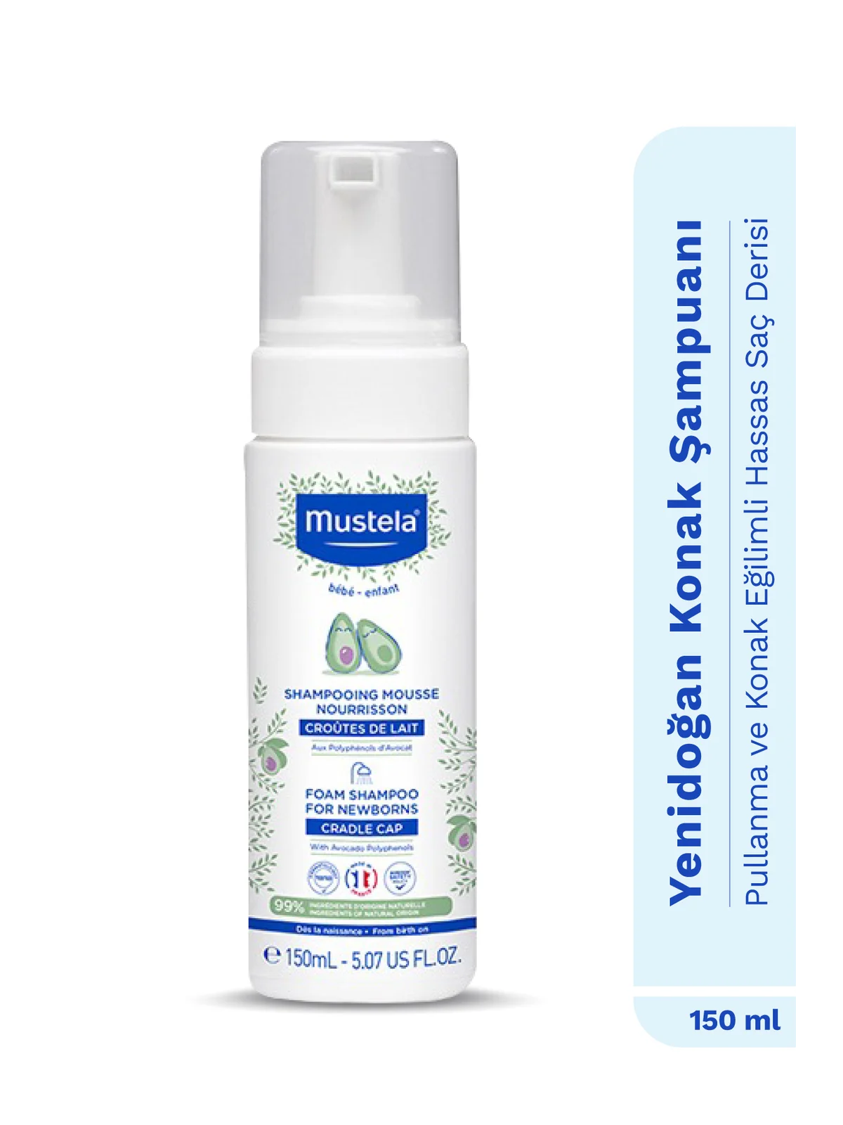 Mustela Yenidoğan Köpük Şampuan 150 ml