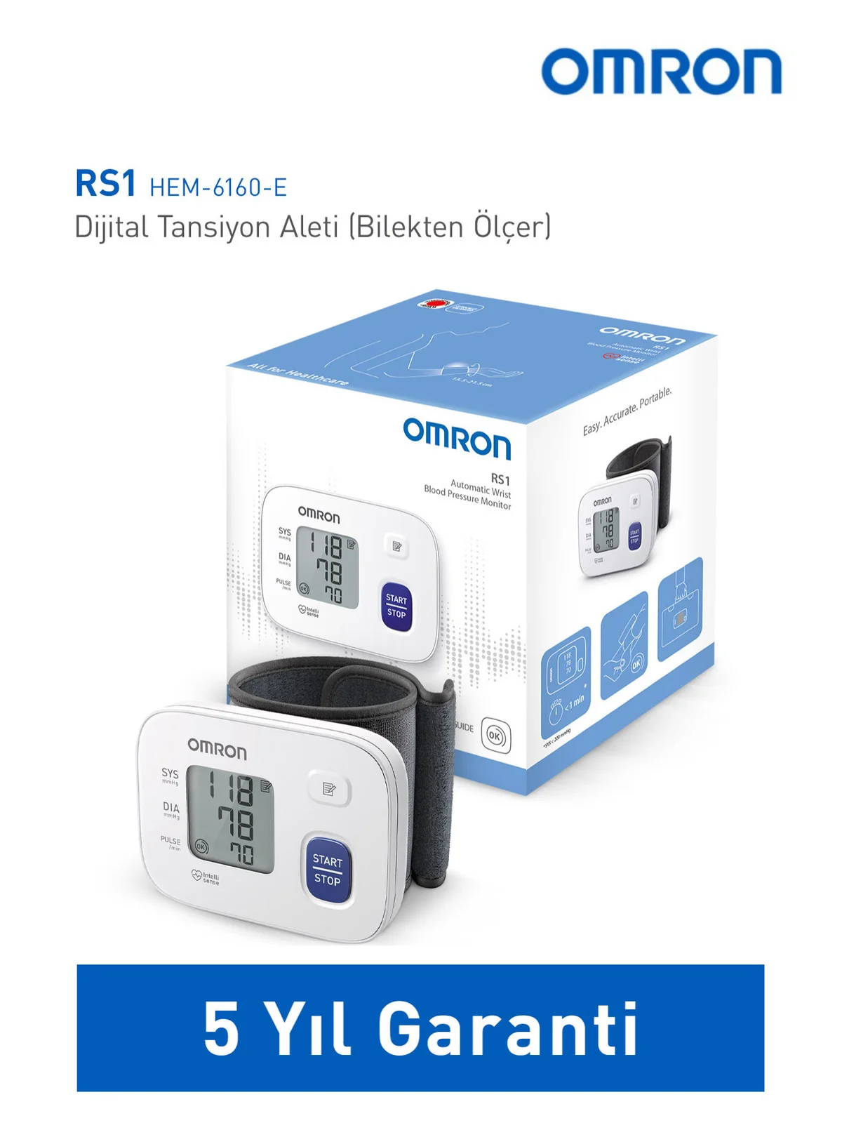 Omron RS1 Bilekten Tansiyon Aleti