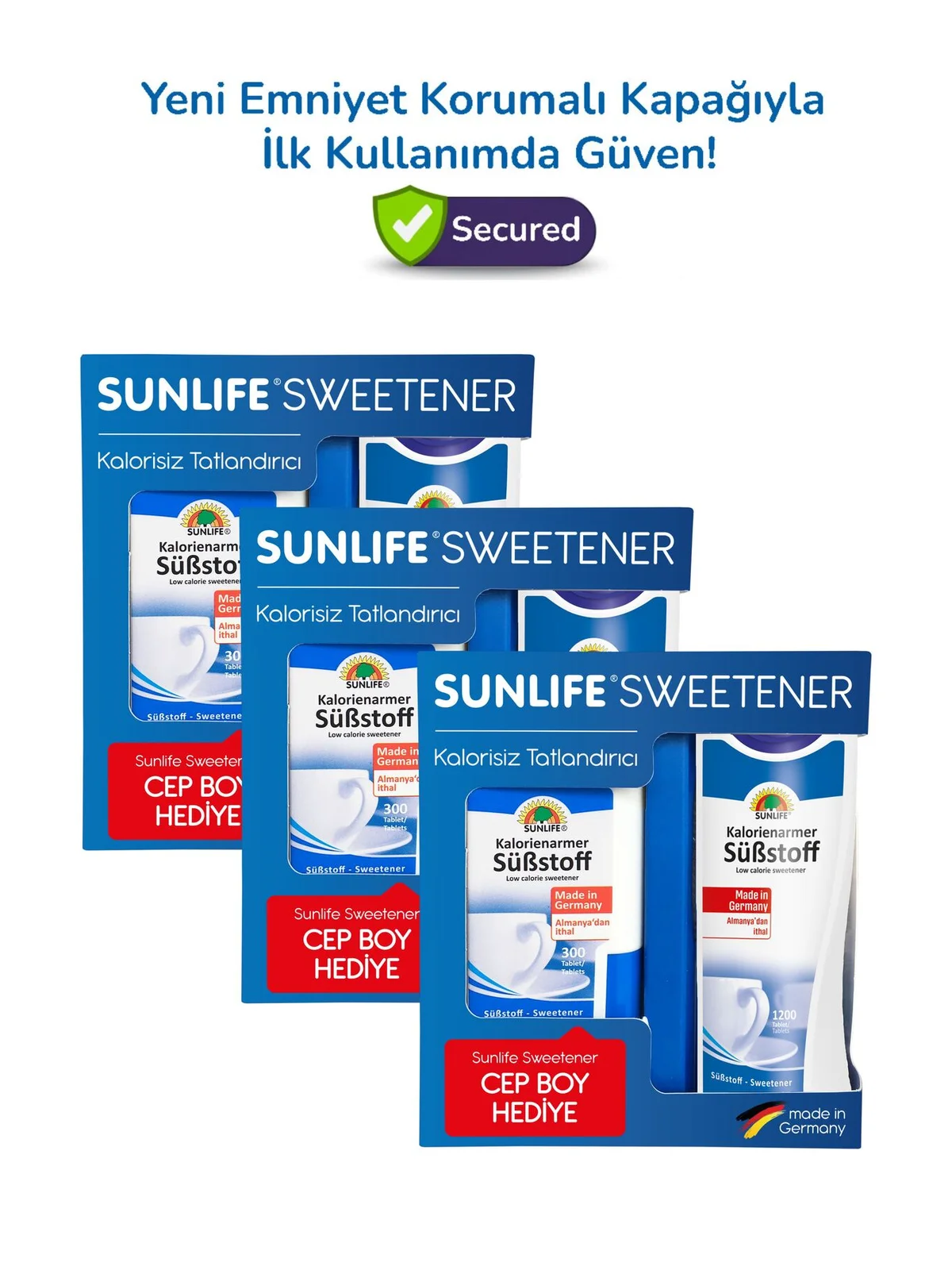 Sunlife Substoff Tatlandırıcı 1200 Tablet + 300 Tablet Hediye