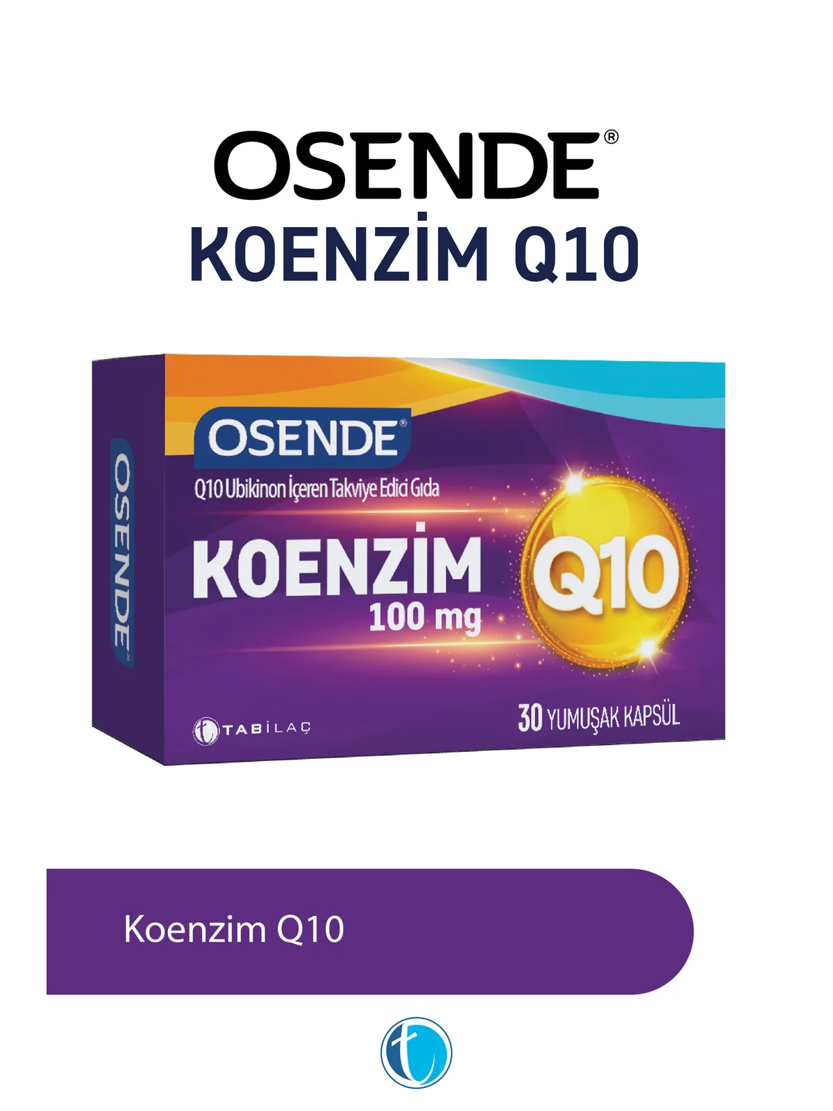 Osende Koenzim Q10 100 mg 30 Kapsül