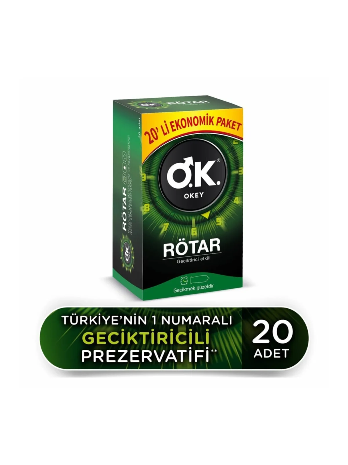 Okey Rötar Prezervatif Ekonomik 20li