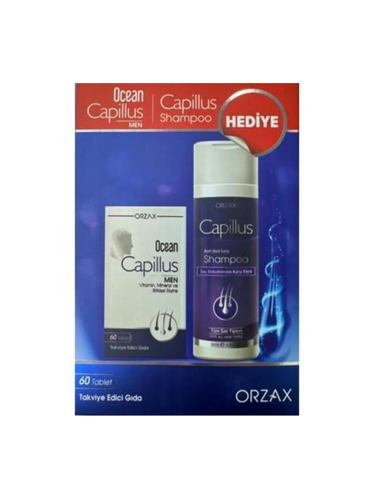 Ocean Capillus Men 60 Tablet + Capillus Şampuan 200 ml Hediyeli