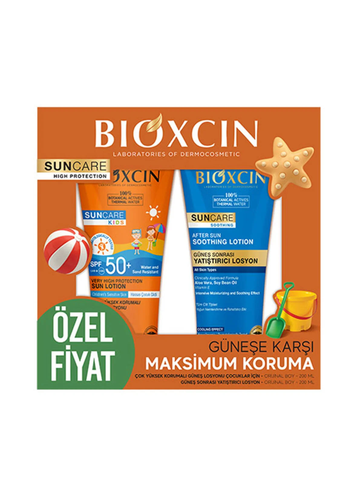 Bioxcin Sun Kids 200 ml + Aftersun 200 ml Kofre