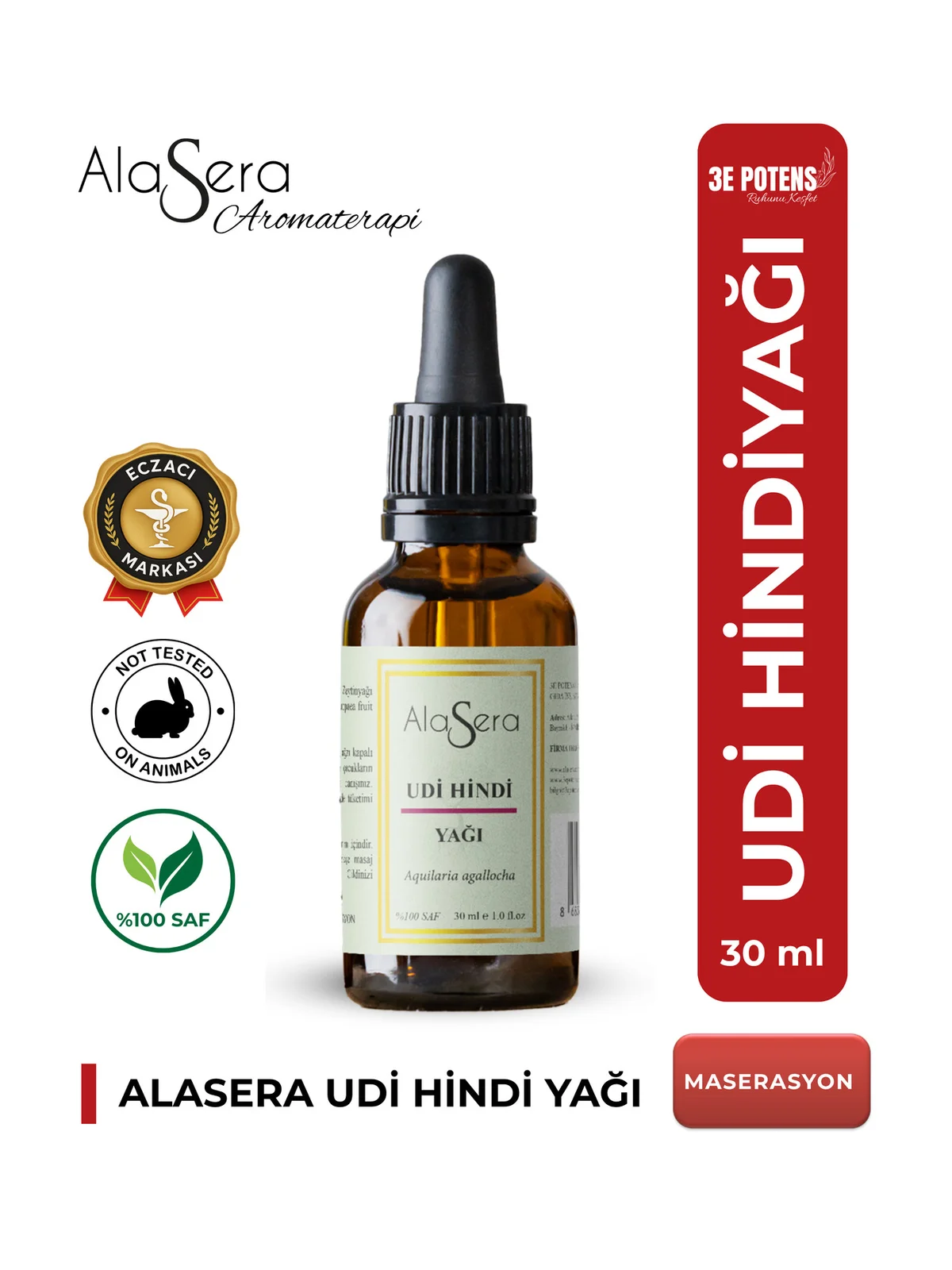 Alasera Udi Hindu Yağı 30 ml