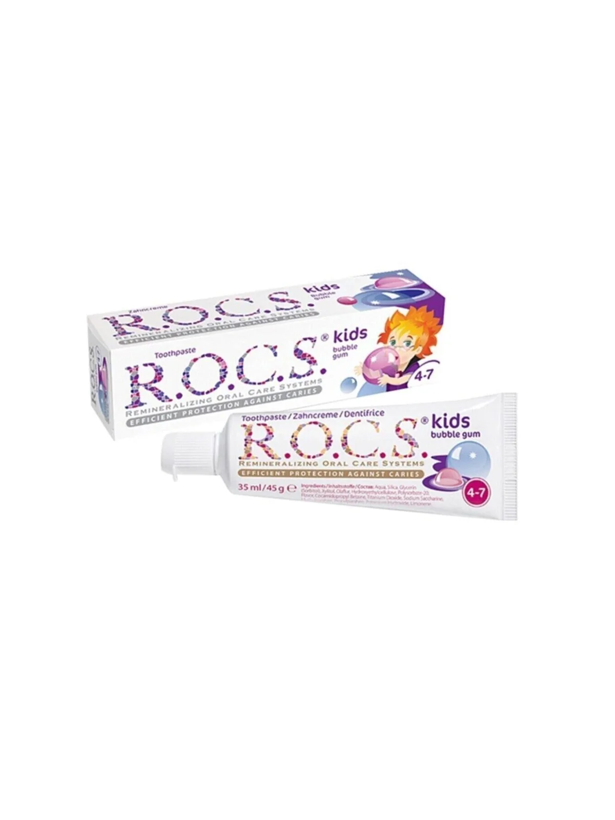 Rocs Kids 4-7 Yaş Arası Sakızlı Diş Macunu