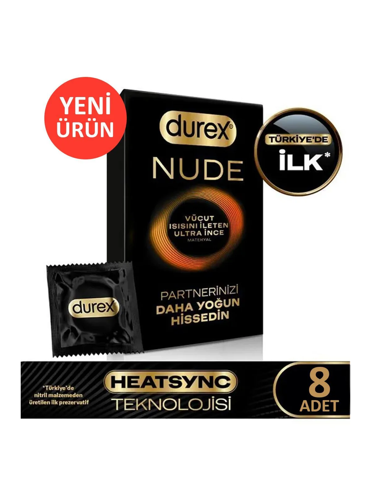 Durex Nude Prezervatif 8'li
