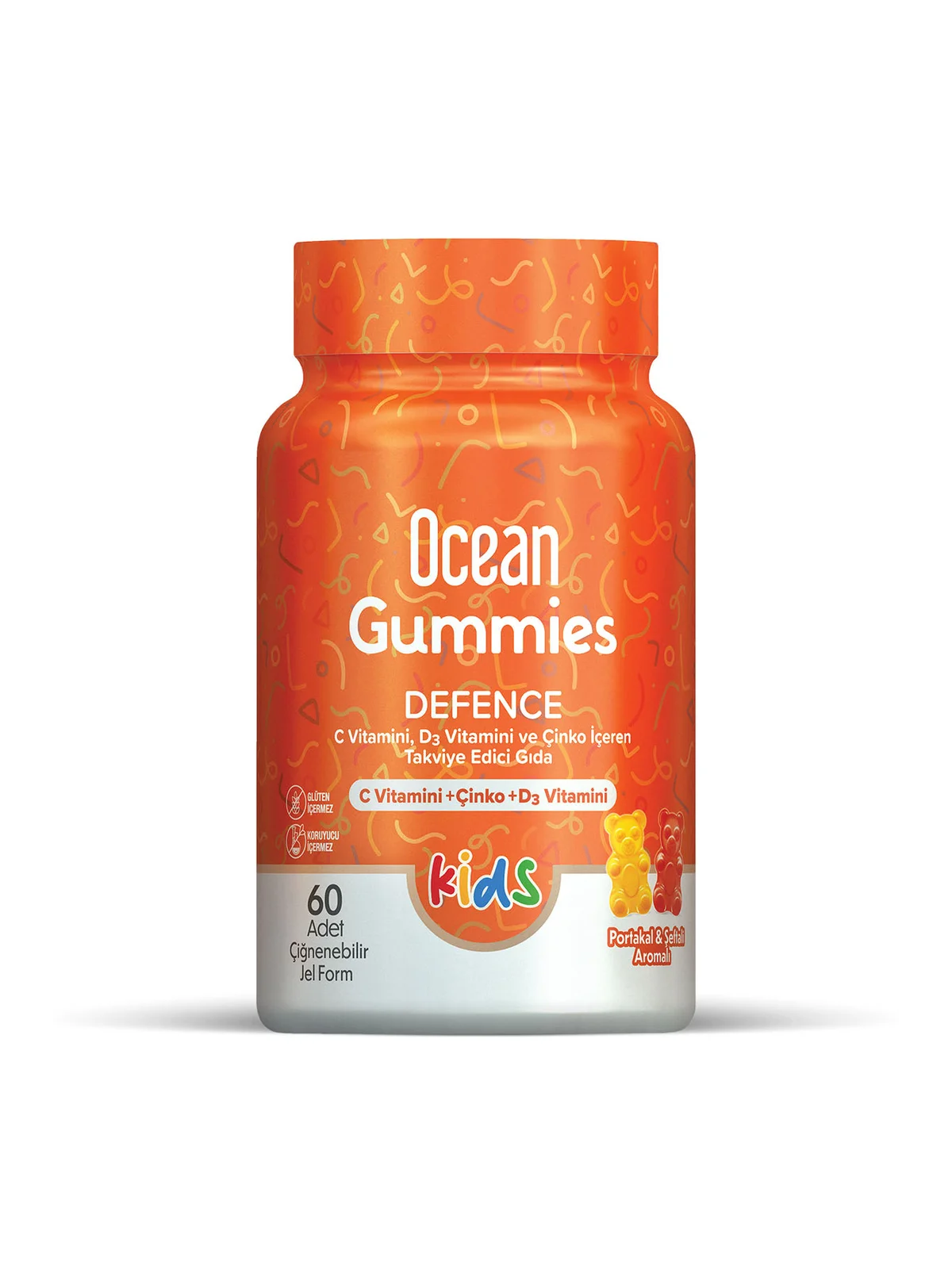 Ocean Gummies Defence 60 Adet Çiğnenebilir Form
