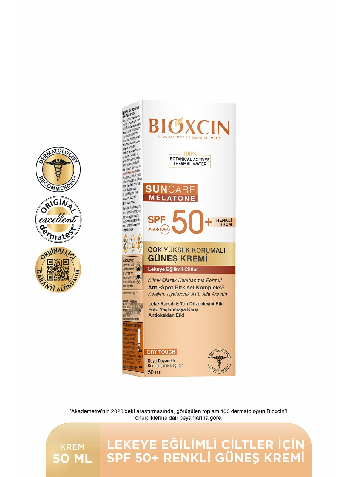 Bioxcin Sun Care Melatone Krem Renkli SPF50 50 ml