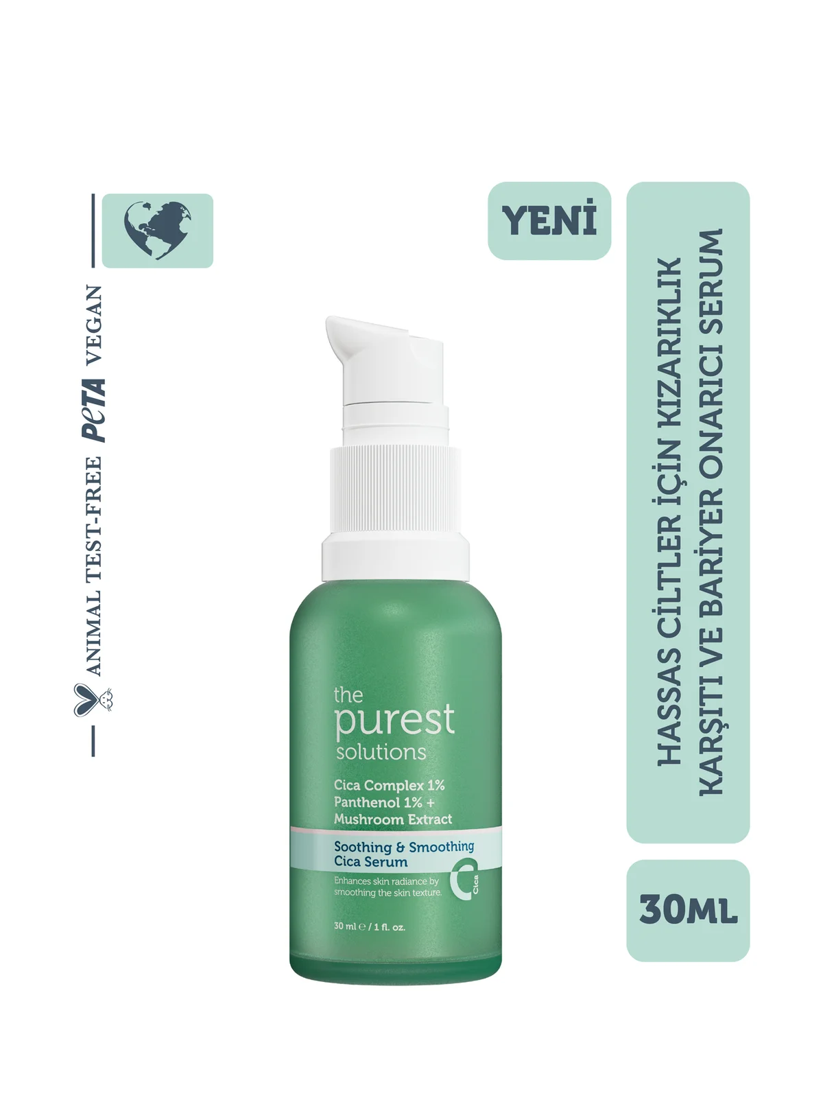 The Purest Solutions Hassas Ciltler İçin Kızarıklık Karşıtı Cica Serum 30 ml