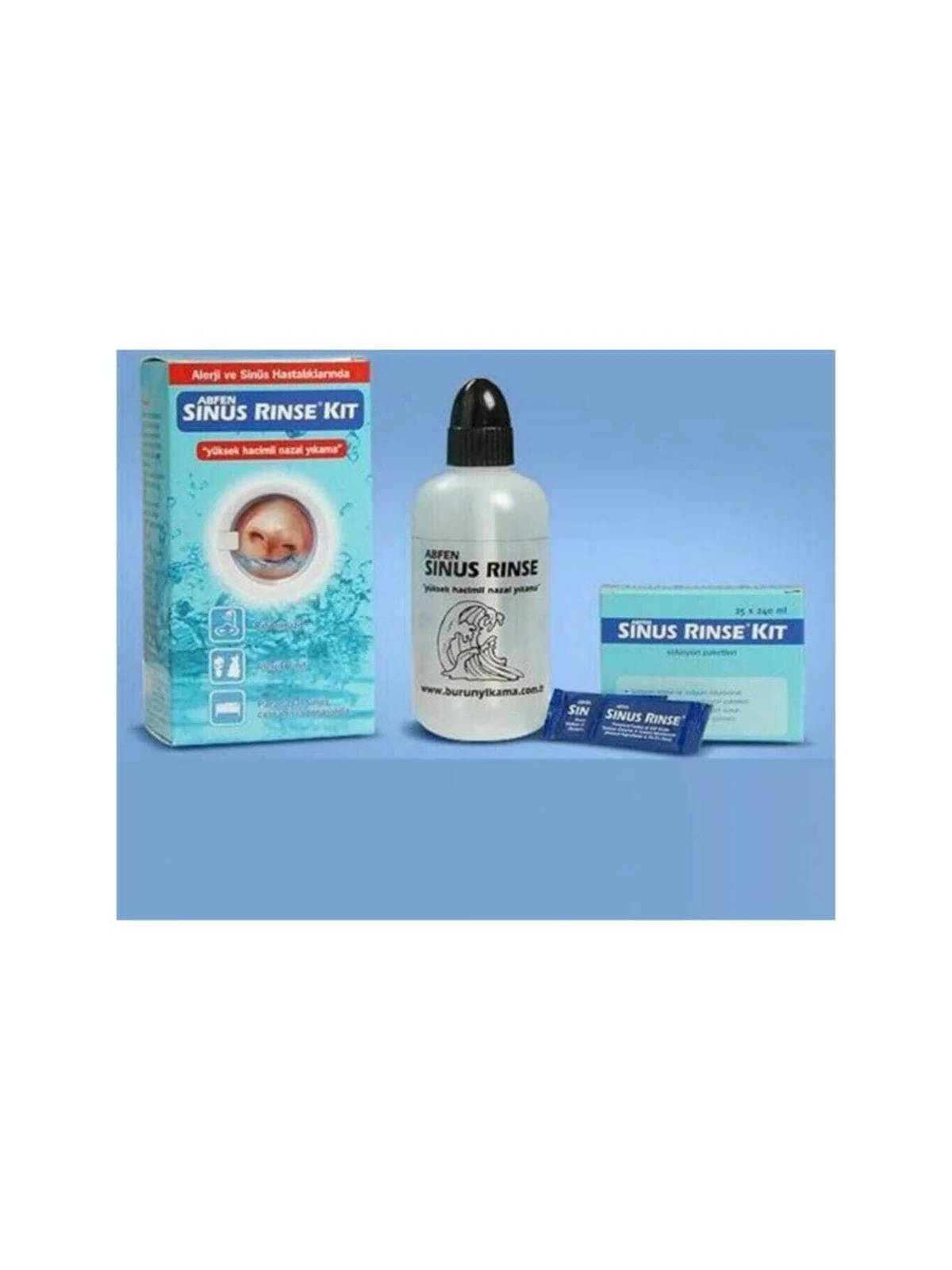 Abfen Sinüs Rinse Kit Yetişkin 25 x 240 ml