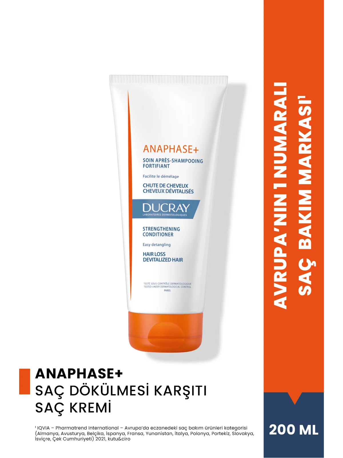Ducray Anaphase+ Besleyici ve Güçlendirici Saç Kremi 200 ml