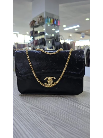 Rugan Çanta Siyah 3030