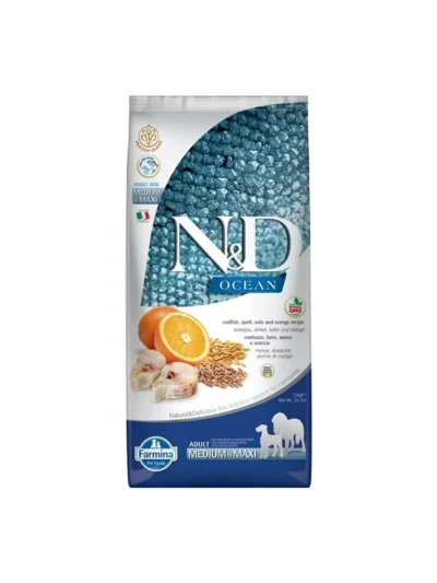 N&D Low Ocean Balıklı Portakallı Köpek Maması 12 Kg