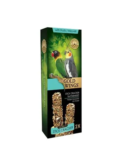 Gold Wings Premium Paraket Krakeri Meyveli 2'li