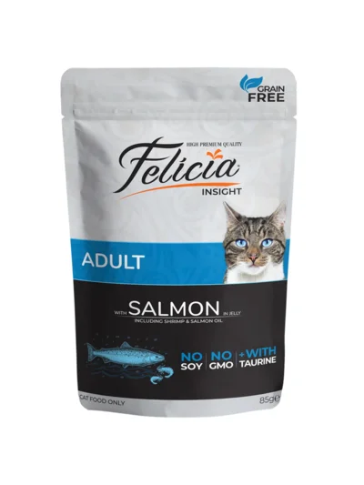 Felicia Pouch Tahılsız 85 gr Yetişkin Somonlu Yaş Kedi Maması