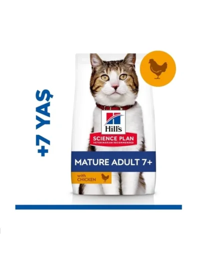 Hills Tavuklu Mature Adult 7+ Yaşlı Kedi Maması 3 KG