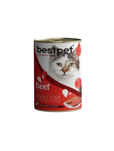 Best Pet Sığırlı Kedi Konserve 400Gram