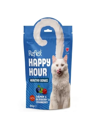 Reflex Happy Hour Somon ve Yaban Mersinli Kedi Ödül Maması 60 gr