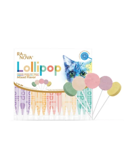 RANOVA Lollipop Karışık Çeşitli Kedi Ödül Maması 1,4gr (15'li)
