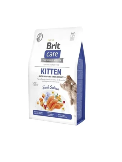 Brit Care Gentle Digestion & Strong Immunity Tahılsız Somonlu Yavru Kedi Maması 2kg