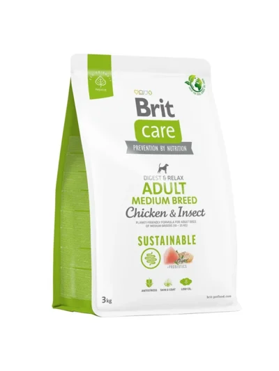 Brit Care Digest Relax Tavuklu Böcek Proteinli Orta Irk Yetişkin Köpek Maması 3 Kg