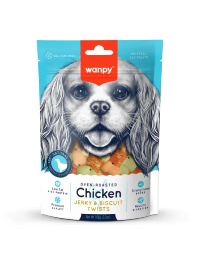 Wanpy Bisküvi Üzeri Tavuk Sargılı Köpek Ödülü 100 Gr