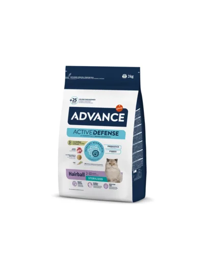 Advance Hairball Hindili Kısır Kedi Maması 3 Kg